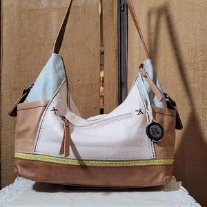 The Sak Multicolor Spring Leather Hobo Bag Colorblock